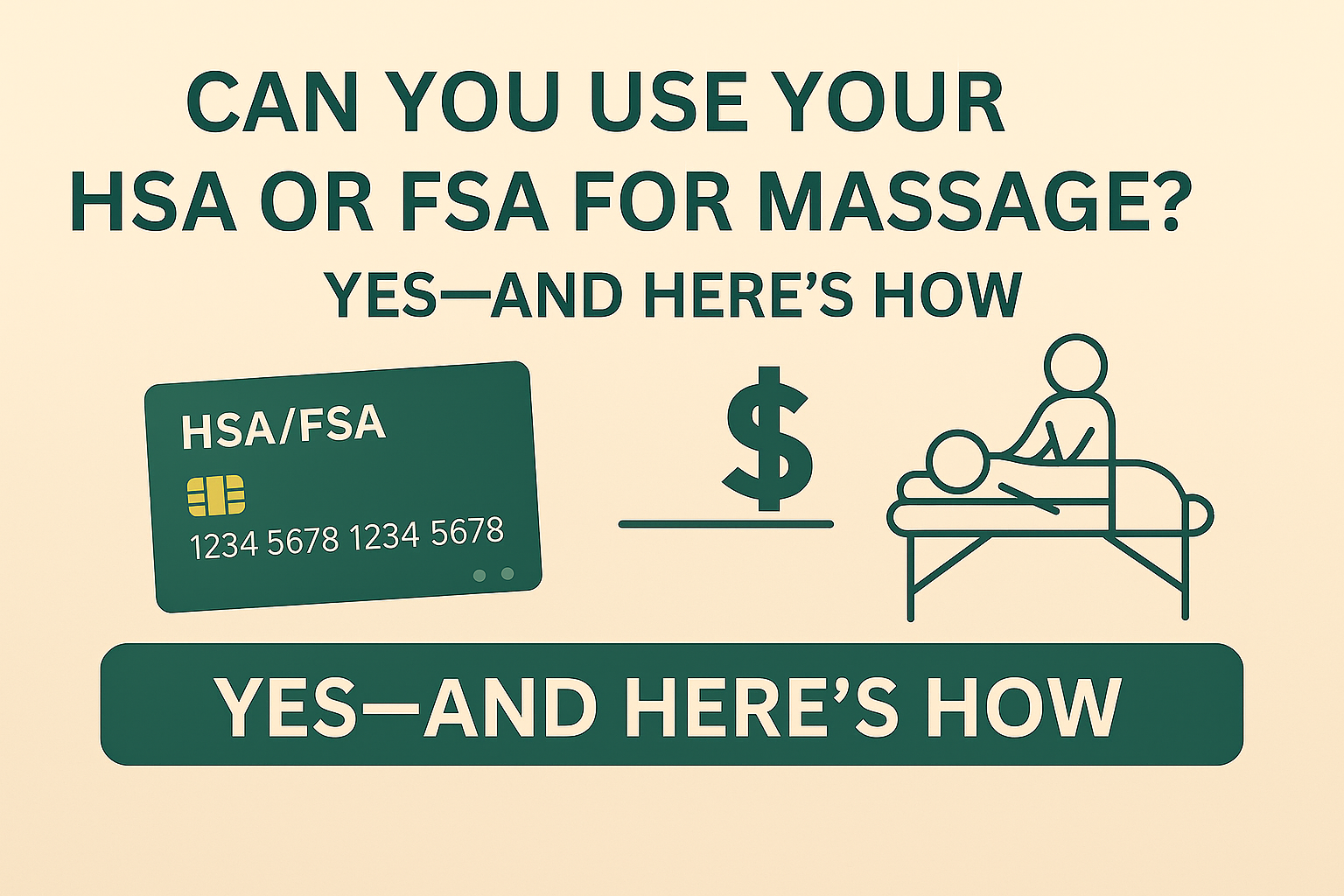 💳 Can You Use Your HSA or FSA for Massage? Yes — Here’s How