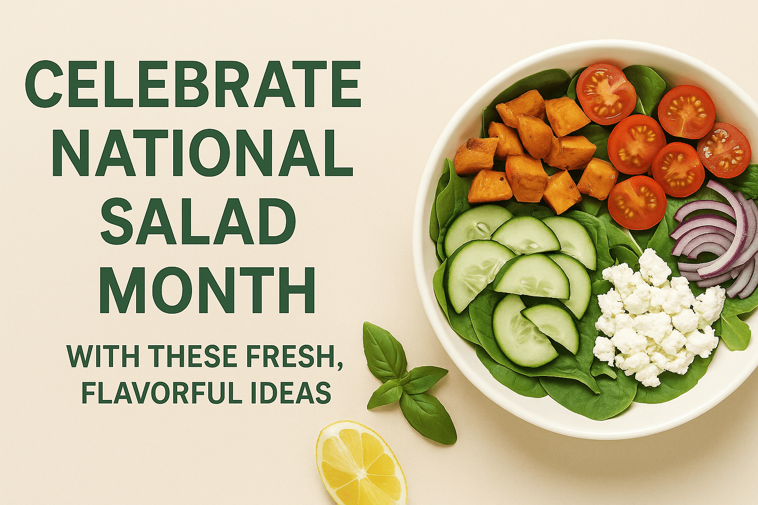 🥗 Celebrate National Salad Month with These Fresh, Flavorful Ideas