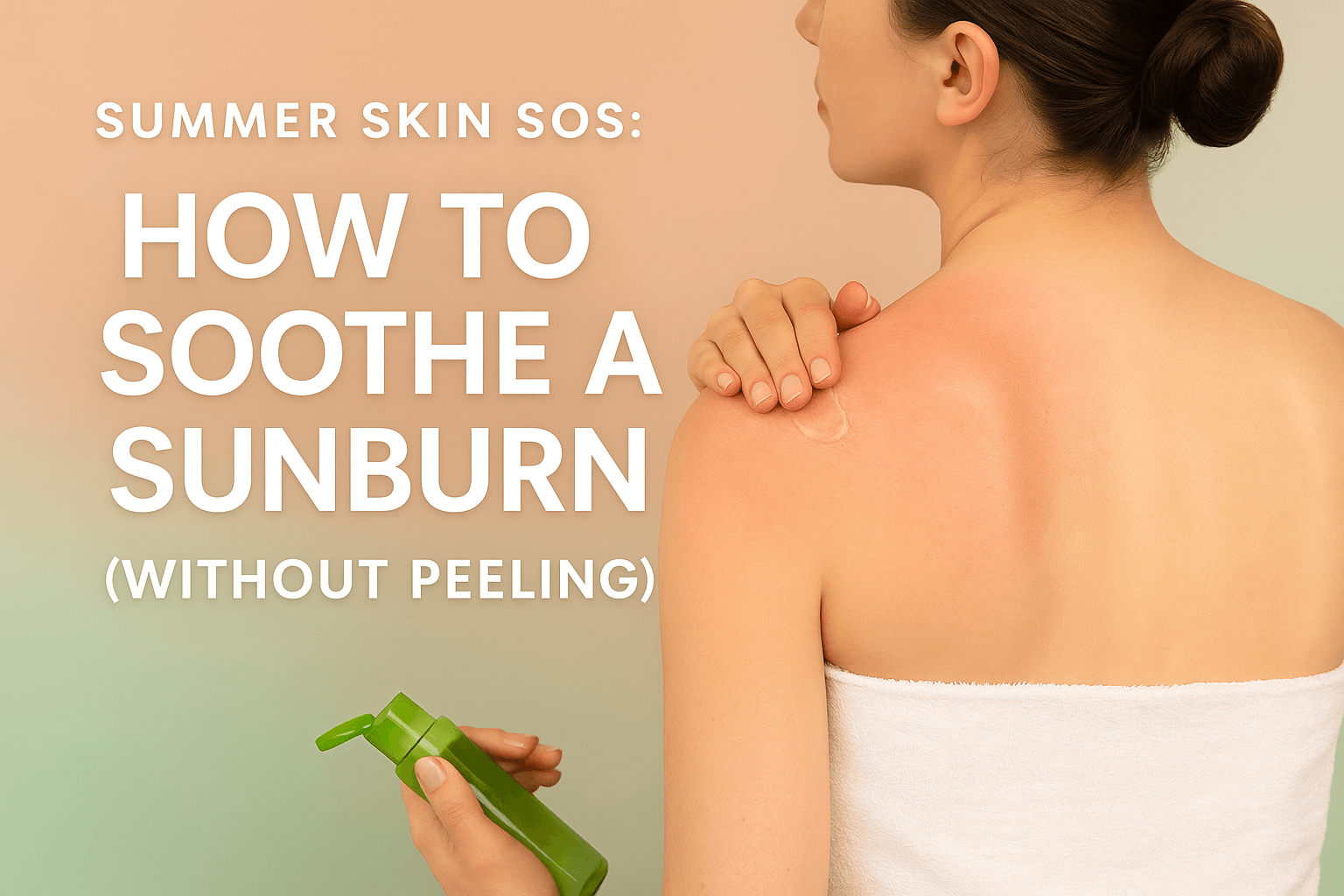 ☀️ Summer Skin SOS: How to Soothe a Sunburn (Without Peeling)