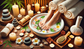 Foot mask treatment in Brownwood, Texas at Fancy's Day Spa